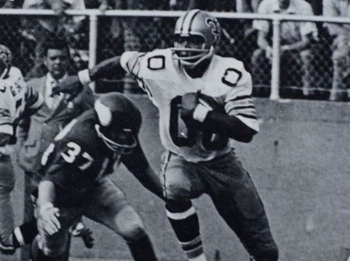 Former Saints WR Ken Burrough (00). Credit: crescentcitysports.com